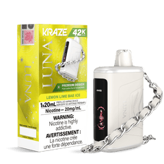 Kraze Luna - Lemon Lime Bae Ice Disposable Vape available on Canada online vape shop