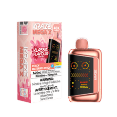 Kraze Mega X Klassic - Peach Watermelon Ice Disposable Vape available on Canada online vape shop