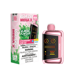 Kraze Mega X Klassic - Strawberry Kiwi Ice Disposable Vape available on Canada online vape shop