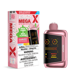 Kraze Mega X - Tangy Strawberry Watermelon G Ice Disposable Vape available on Canada online vape shop