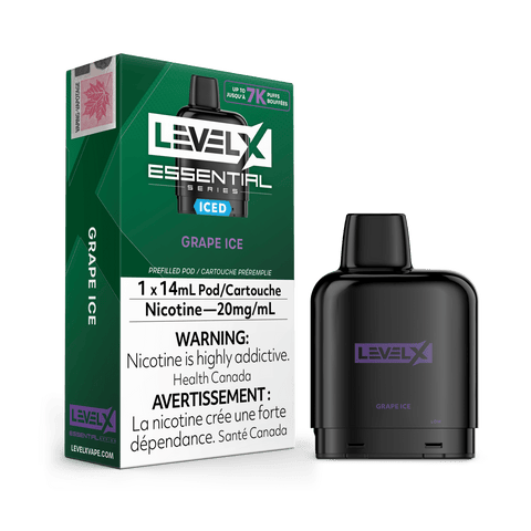 Level X Essential Series Pod - Grape Ice available on Canada online vape shop