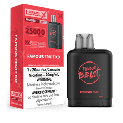 Level X Flavour Beast Boost Pod - Famous Fruit KO available on Canada online vape shop