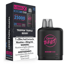 Level X Flavour Beast Boost Pod - Trippin' Triple Berry available on Canada online vape shop