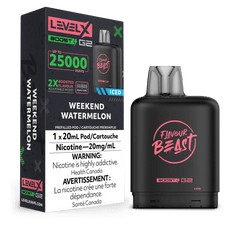 Level X Flavour Beast Boost Pod - Weekend Watermelon Iced available on Canada online vape shop