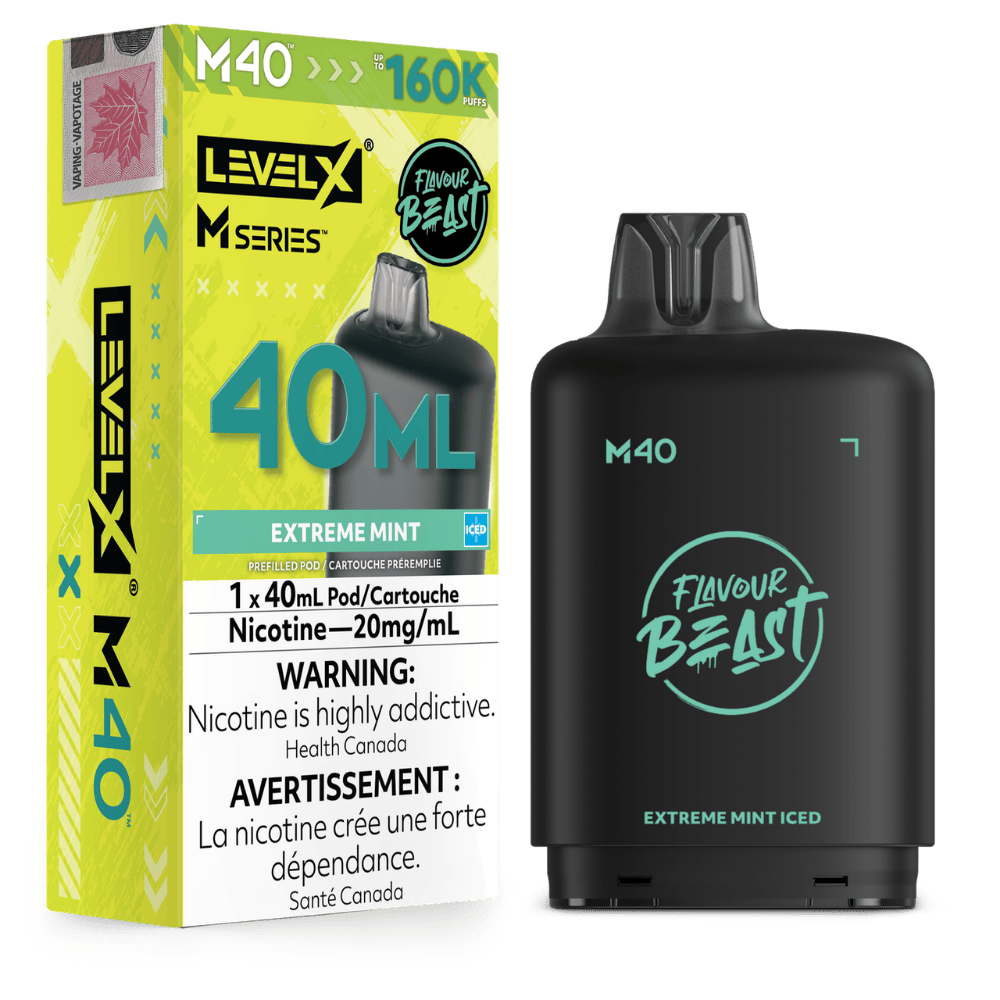 Level X Flavour Beast M Series 40ML Pod - Extreme Mint Iced available on Canada online vape shop