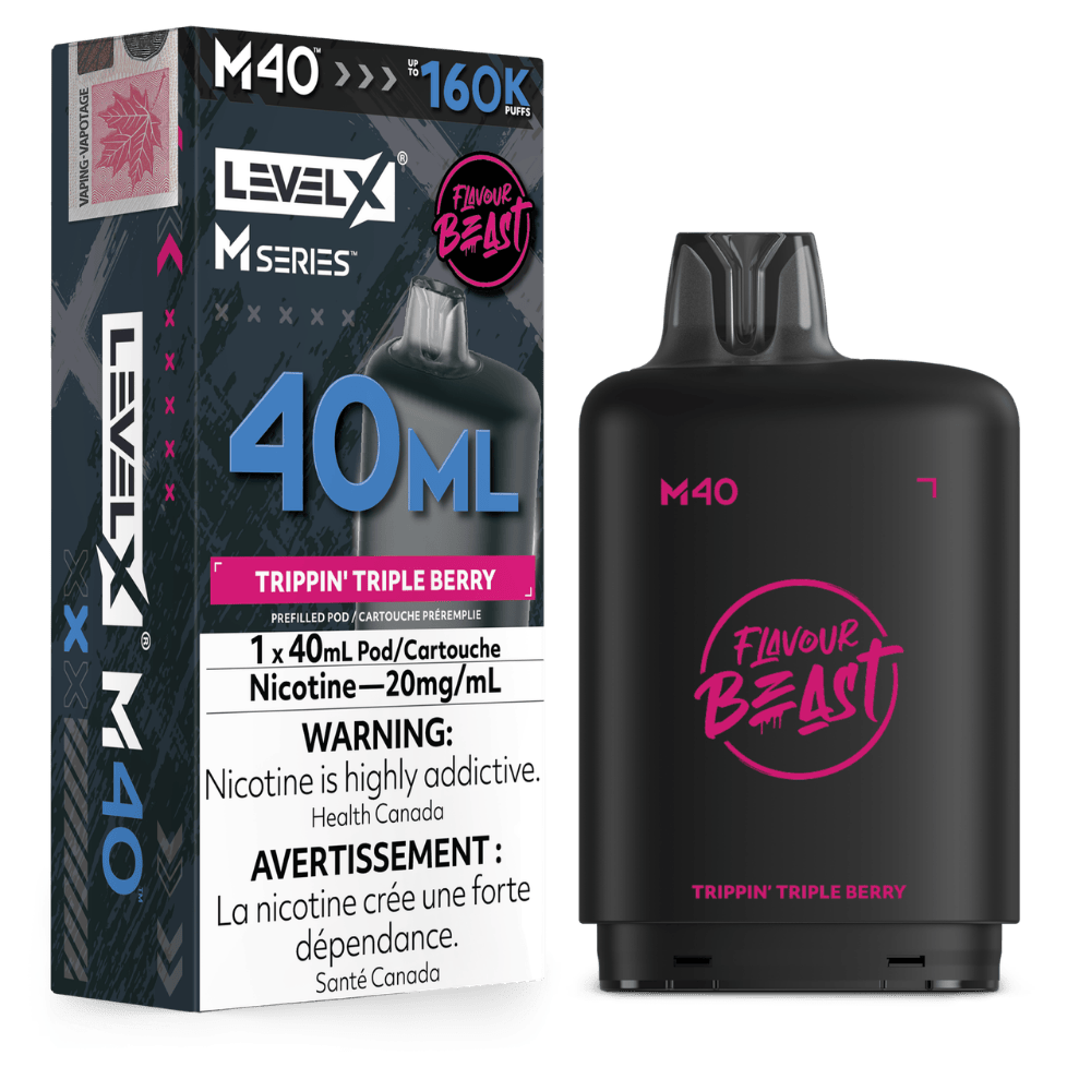 Level X Flavour Beast M Series 40ML Pod - Trippin' Triple Berry available on Canada online vape shop