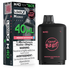 Level X Flavour Beast M Series 40ML Pod - Weekend Watermelon Iced available on Canada online vape shop