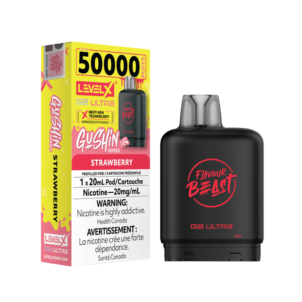 Level X G2 Flavour Beast Ultra Pod - Gushin Strawberry available on Canada online vape shop