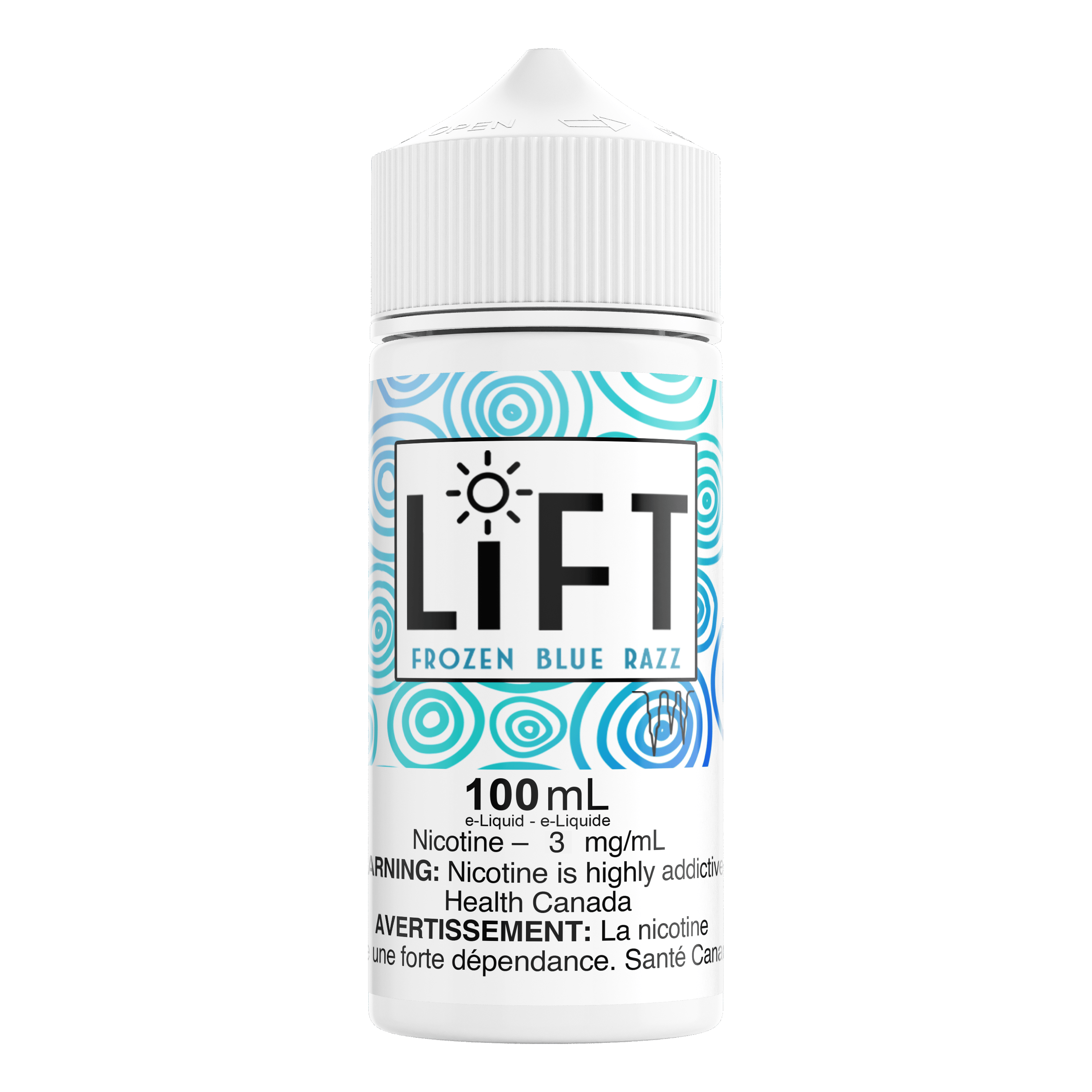 LiFT 100mL - Frozen Blue Razz Vape Juice available on Canada online vape shop