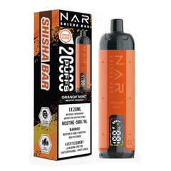 NAR Shisha Bar 20K - Orange Mint Disposable Vape available on Canada online vape shop