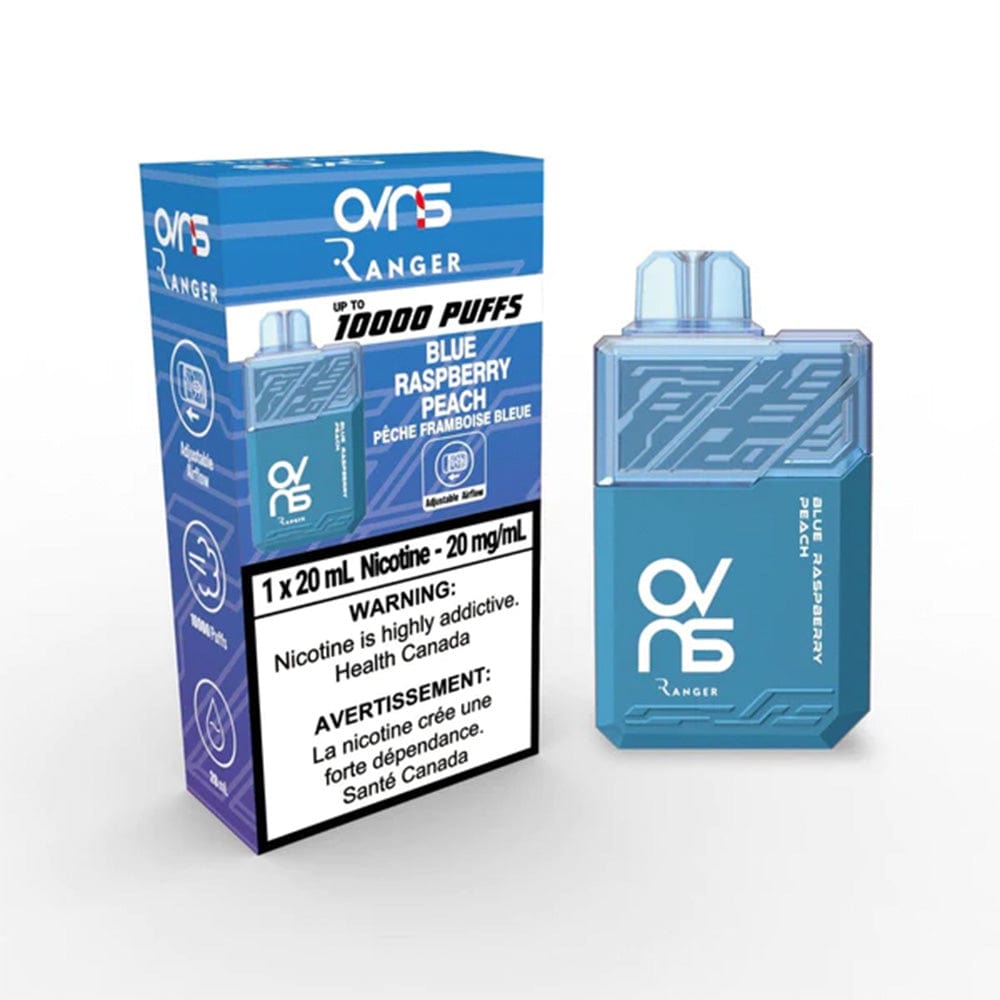 OVNS Ranger 10K - Blue Raspberry Peach Disposable Vape available on Canada online vape shop