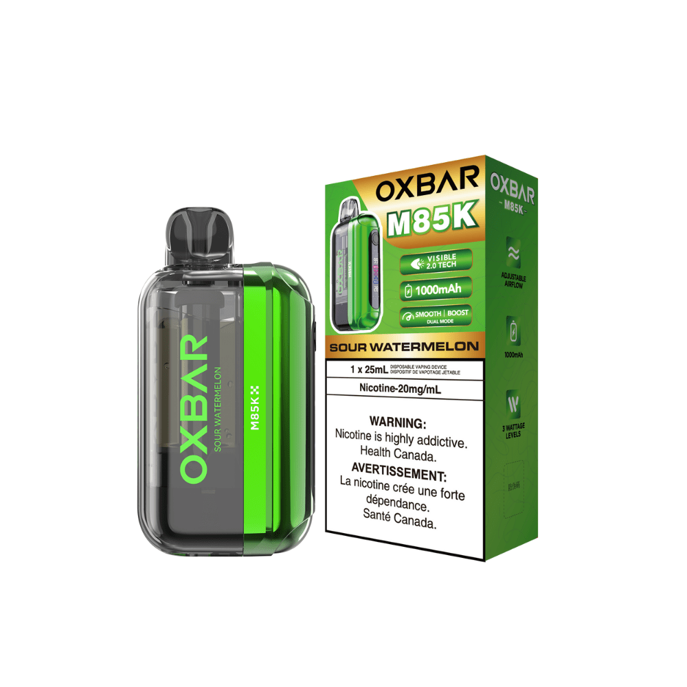 Oxbar M85K - Sour Watermelon Disposable Vape available on Canada online vape shop
