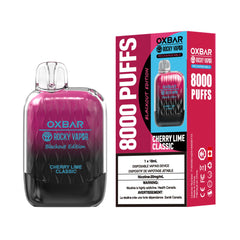 OXBAR x Rocky Vapor G8000 - Cherry Lime Classic Disposable Vape available on Canada online vape shop