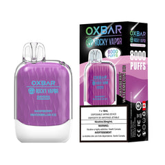OXBAR x Rocky Vapor G8000 - Raspberry Watermelon Ice Disposable Vape available on Canada online vape shop