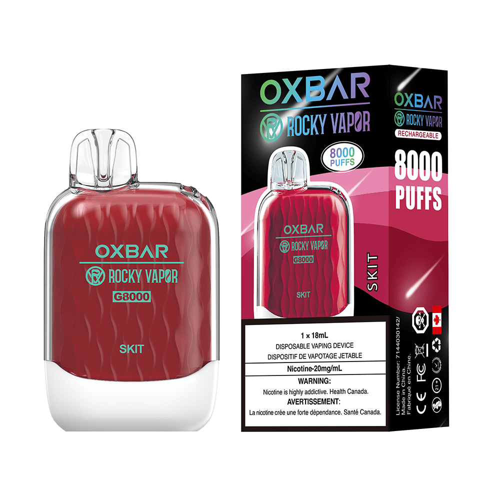 OXBAR x Rocky Vapor G8000 - SKIT Disposable Vape available on Canada online vape shop