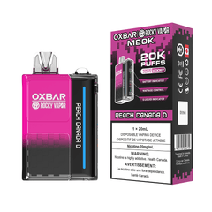 OXBAR x Rocky Vapor M20K - Peach Canada D Disposable Vape available on Canada online vape shop