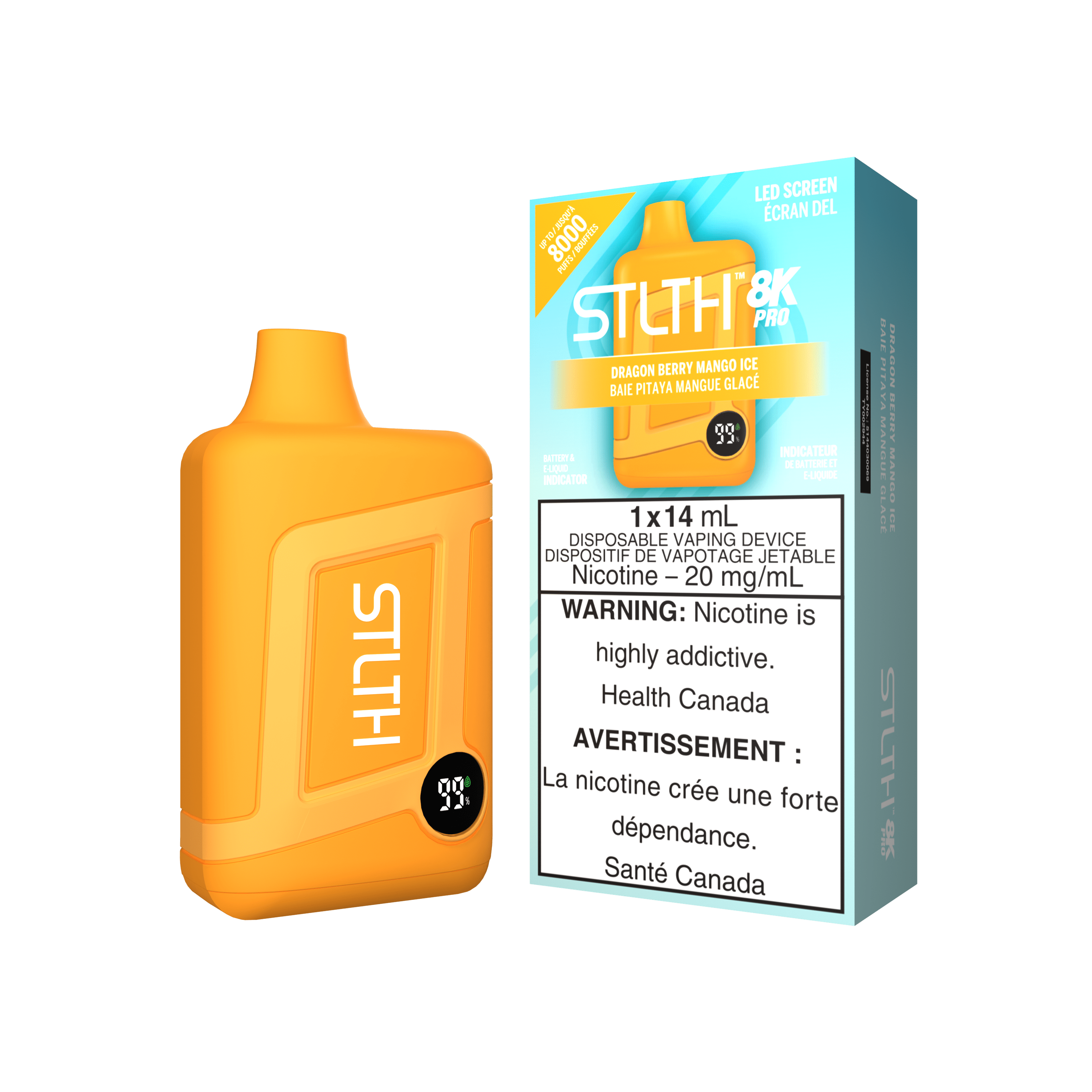 STLTH 8K Pro - Dragon Berry Ice Disposable Vape available on Canada online vape shop