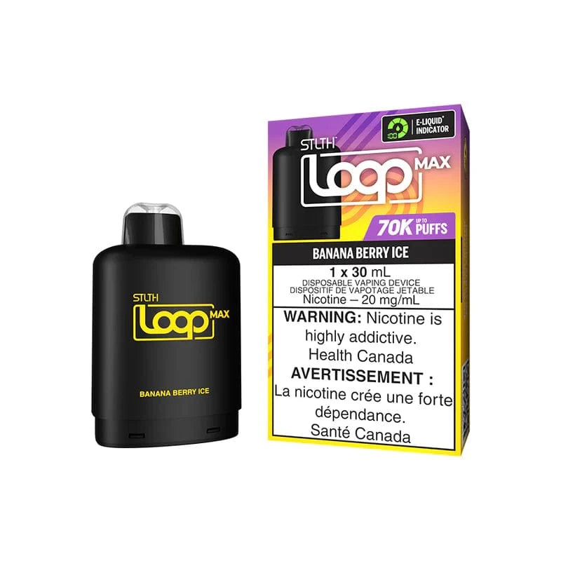 STLTH Loop Max 70K Pod - Banana Berry Ice available on Canada online vape shop