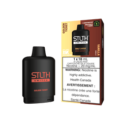 STLTH Switch Pod - Golden Ticket + Vanilla available on Canada online vape shop