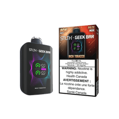 STLTH X Geek Bar 80K - Rich Tobacco Disposable Vape available on Canada online vape shop