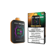 STLTH X Geek Bar 80K - Tropical Mango Ice Disposable Vape available on Canada online vape shop