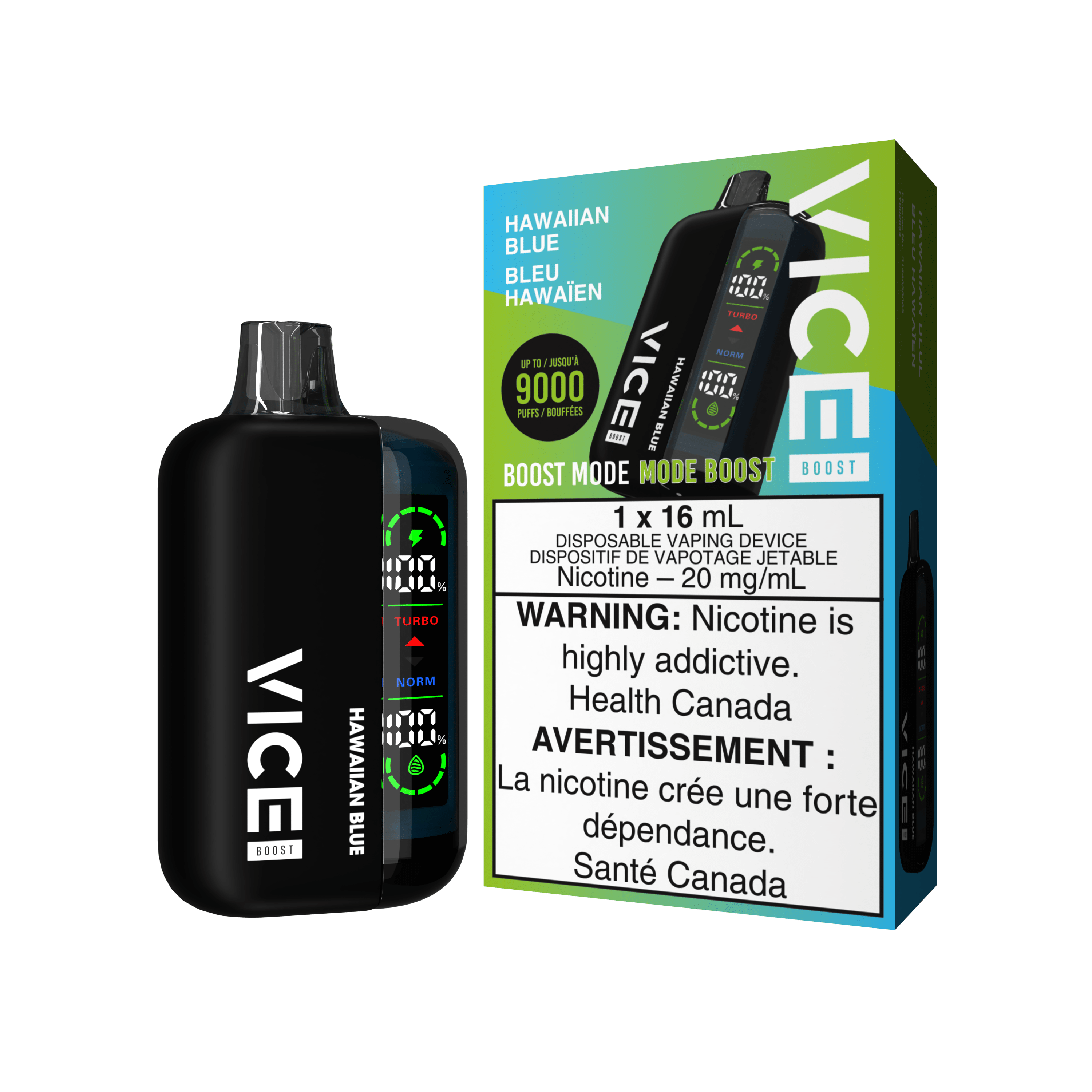 Vice Boost - Hawaiian Blue Disposable Vape available on Canada online vape shop