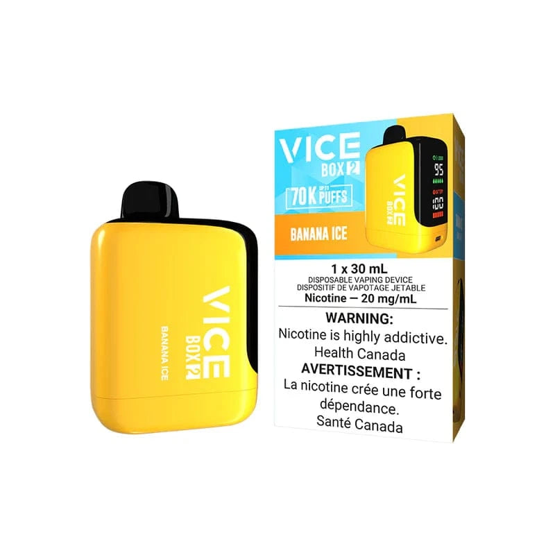 VICE BOX 2 - Banana Ice Disposable Vape available on Canada online vape shop