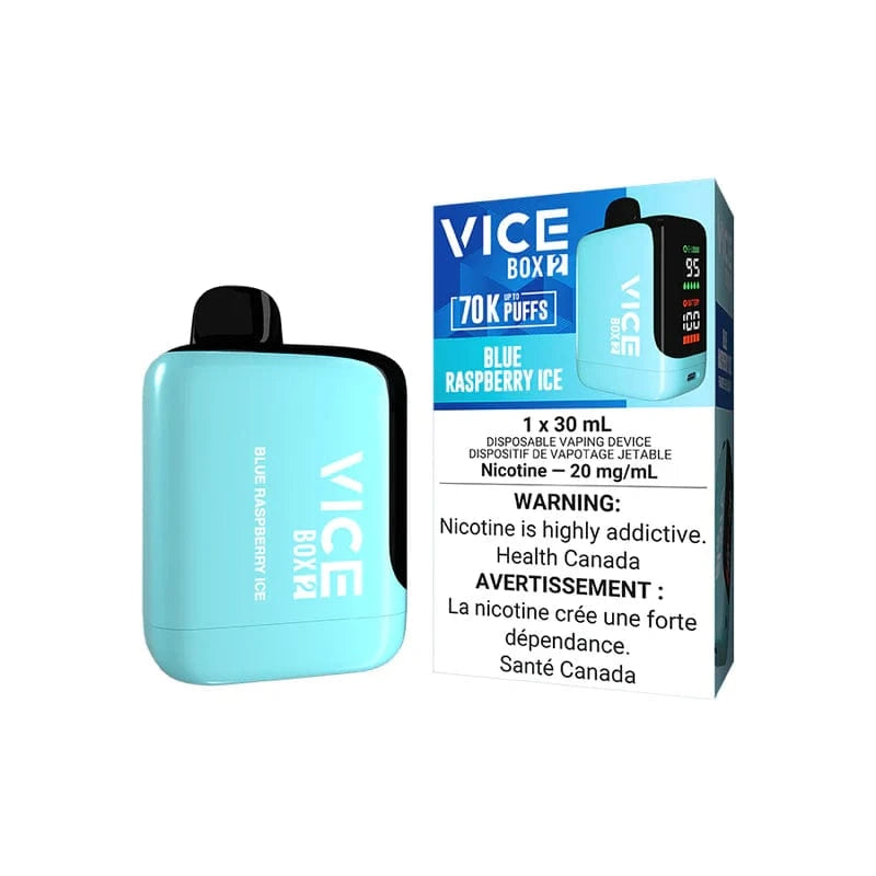VICE BOX 2 - Blue Raspberry Ice Disposable Vape available on Canada online vape shop