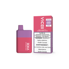 VICE BOX - Razz Currant Ice Disposable Vape available on Canada online vape shop