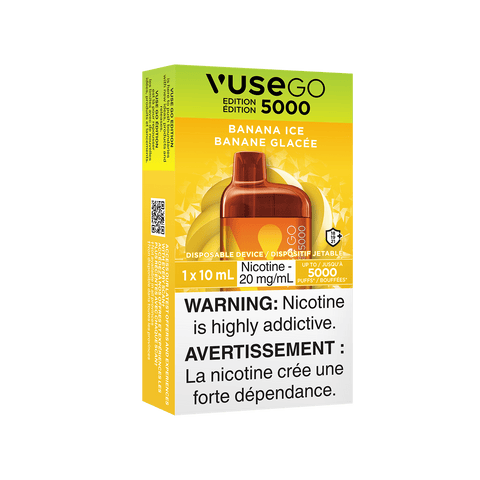 Vuse GO Edition 5000  -  Banana Ice Disposable Vape available on Canada online vape shop