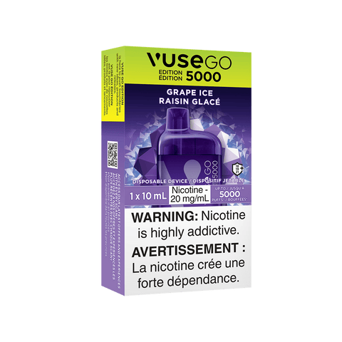 Vuse GO Edition 5000  - Grape Ice Disposable Vape available on Canada online vape shop