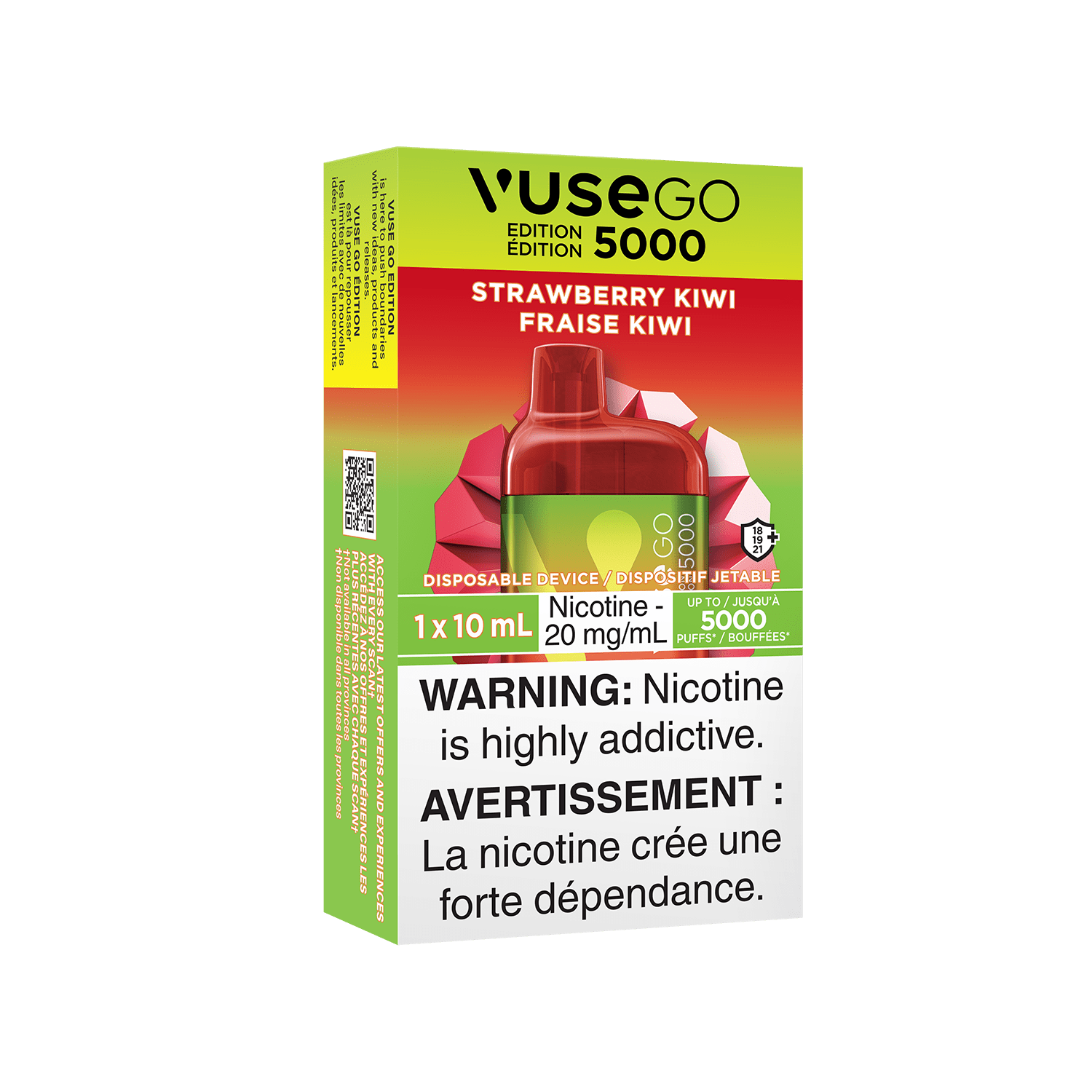 Vuse GO Edition 5000 - Strawberry Kiwi Disposable Vape available on Canada online vape shop