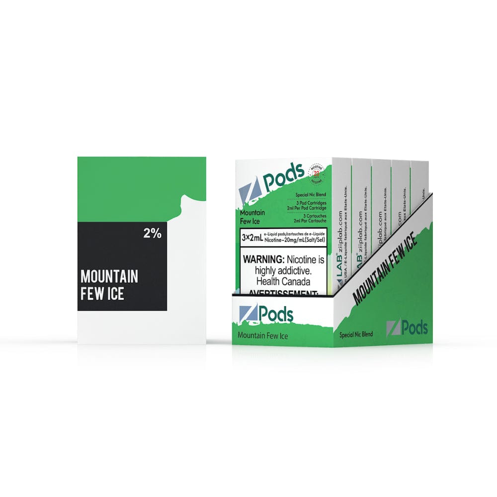 Z Pods - Peak Dew Ice (Mountain Few) Vape Pods available on Canada online vape shop