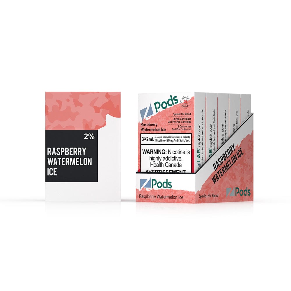 Z Pods - Raspberry Watermelon Ice Vape Pods available on Canada online vape shop