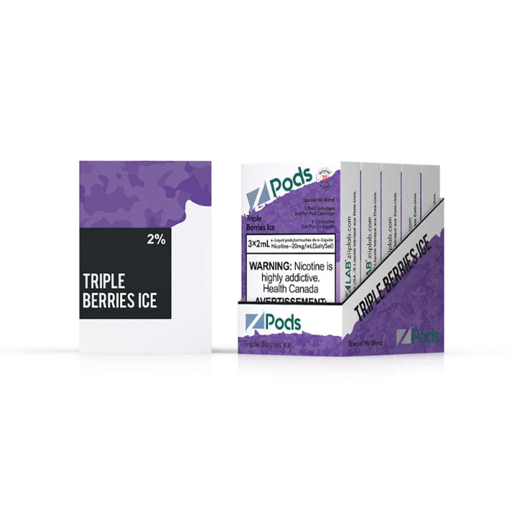 Z Pods - Triple Berries Ice Vape Pods available on Canada online vape shop