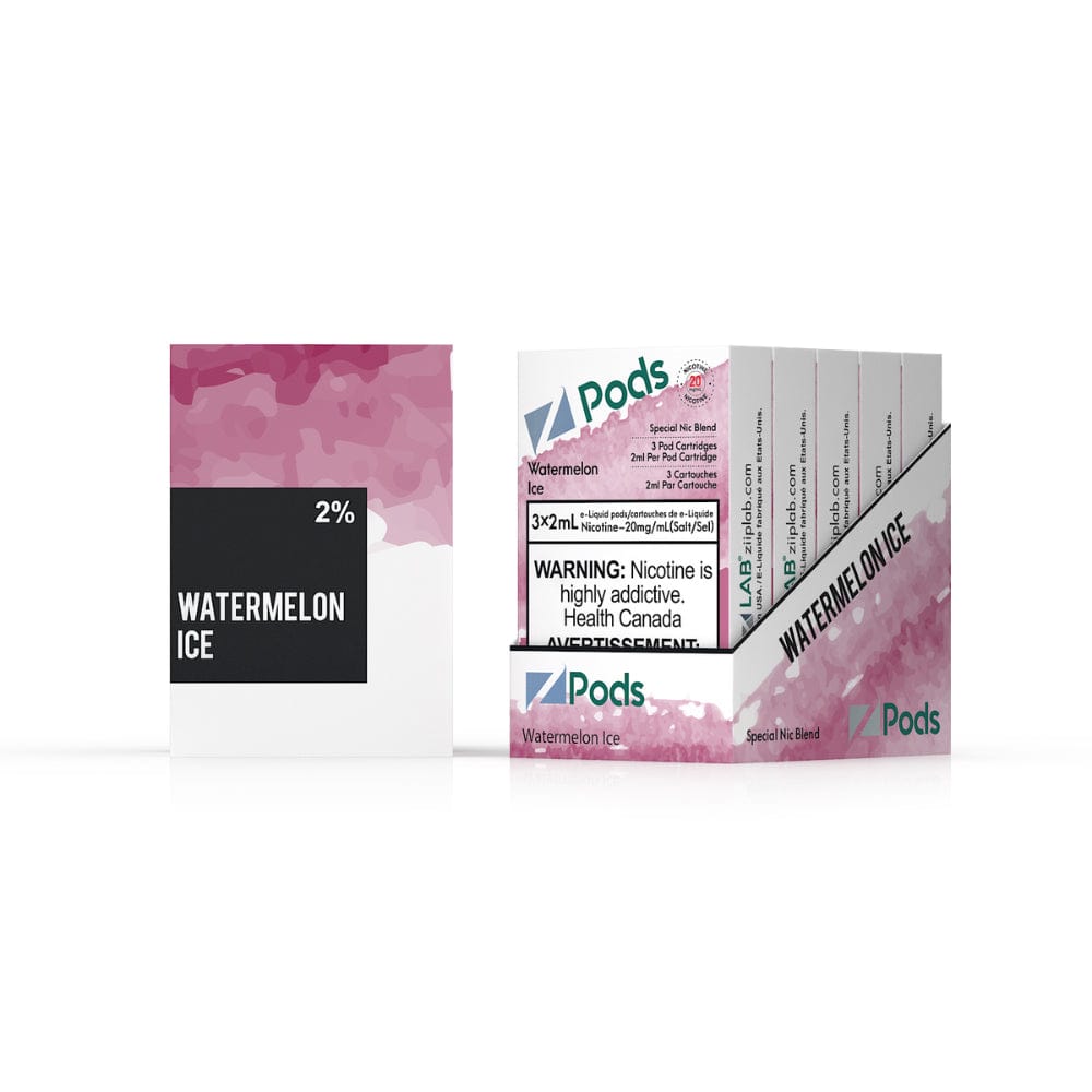 Z Pods - Watermelon Ice Vape Pods available on Canada online vape shop