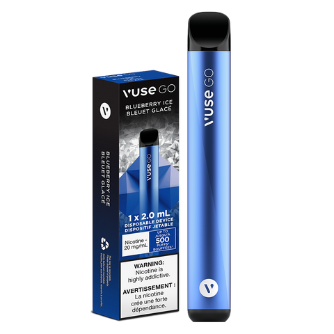 Vuse go blueberry ice disposable vape available at dragon vape