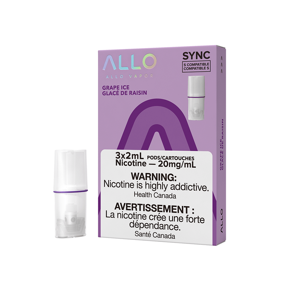 Allo Sync Vape Pod - Grape Ice available on Canada online vape shop