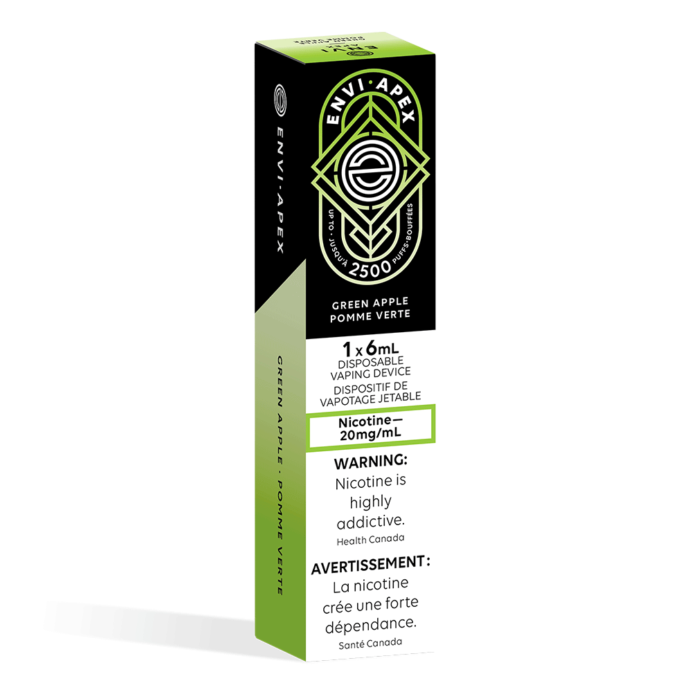 ENVI Apex Disposable Vape - Green Apple available on Canada online vape shop