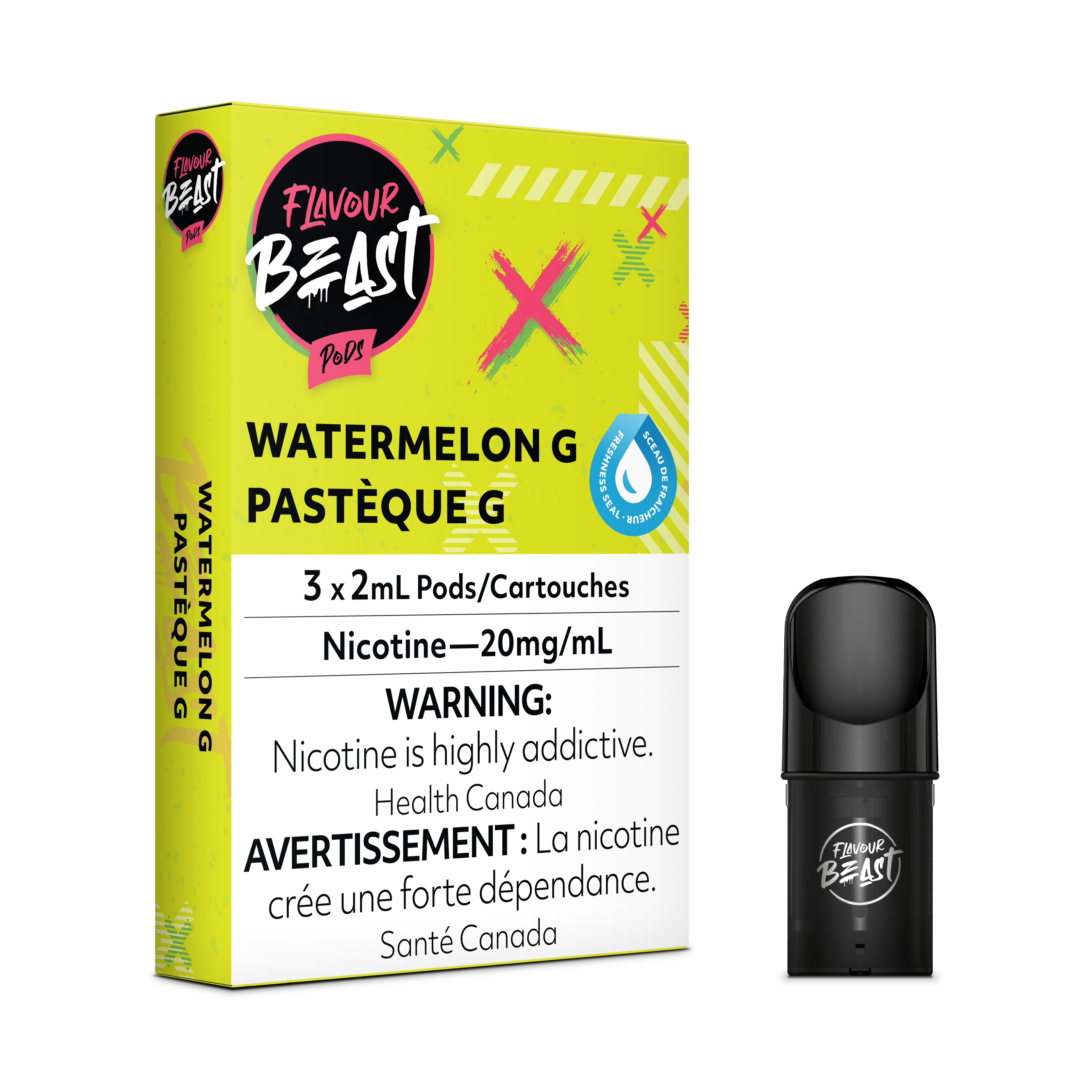 Flavour Beast Vape Pod - Watermelon G available on Canada online vape shop