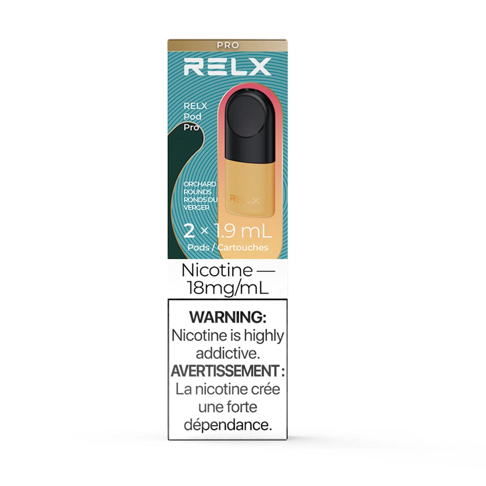 RELX Pod Pro Pack - Orchard Rounds (2/PK) available on Canada online vape shop