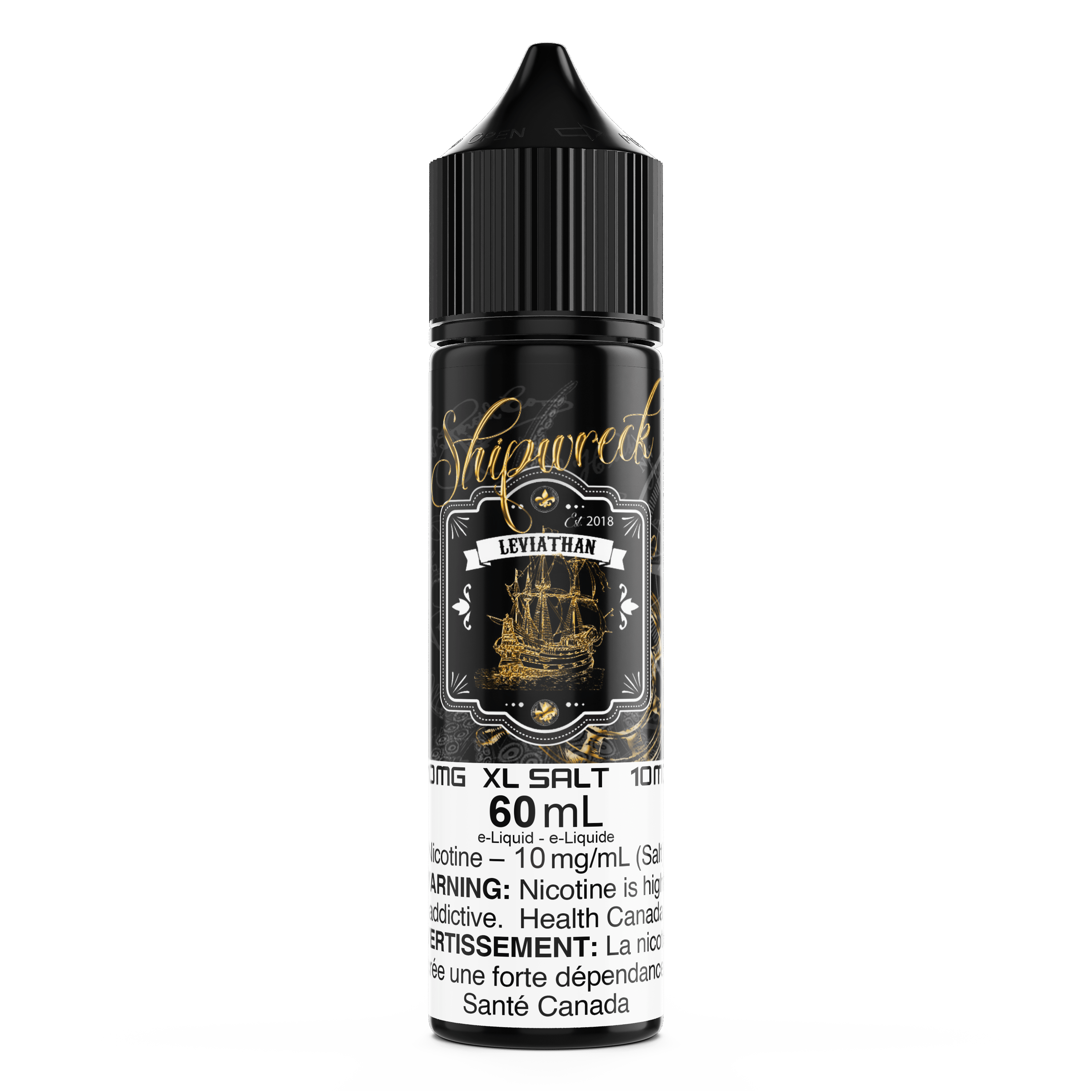 Shipwreck XL SALT - Leviathan Walnut Tobacco available on Canada online vape shop