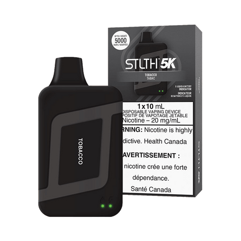 STLTH 5K Disposable Vape - Tobacco available on Canada online vape shop