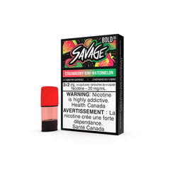 STLTH Savage Pods - Strawberry Kiwi Watermelon (3/PK) available on Canada online vape shop
