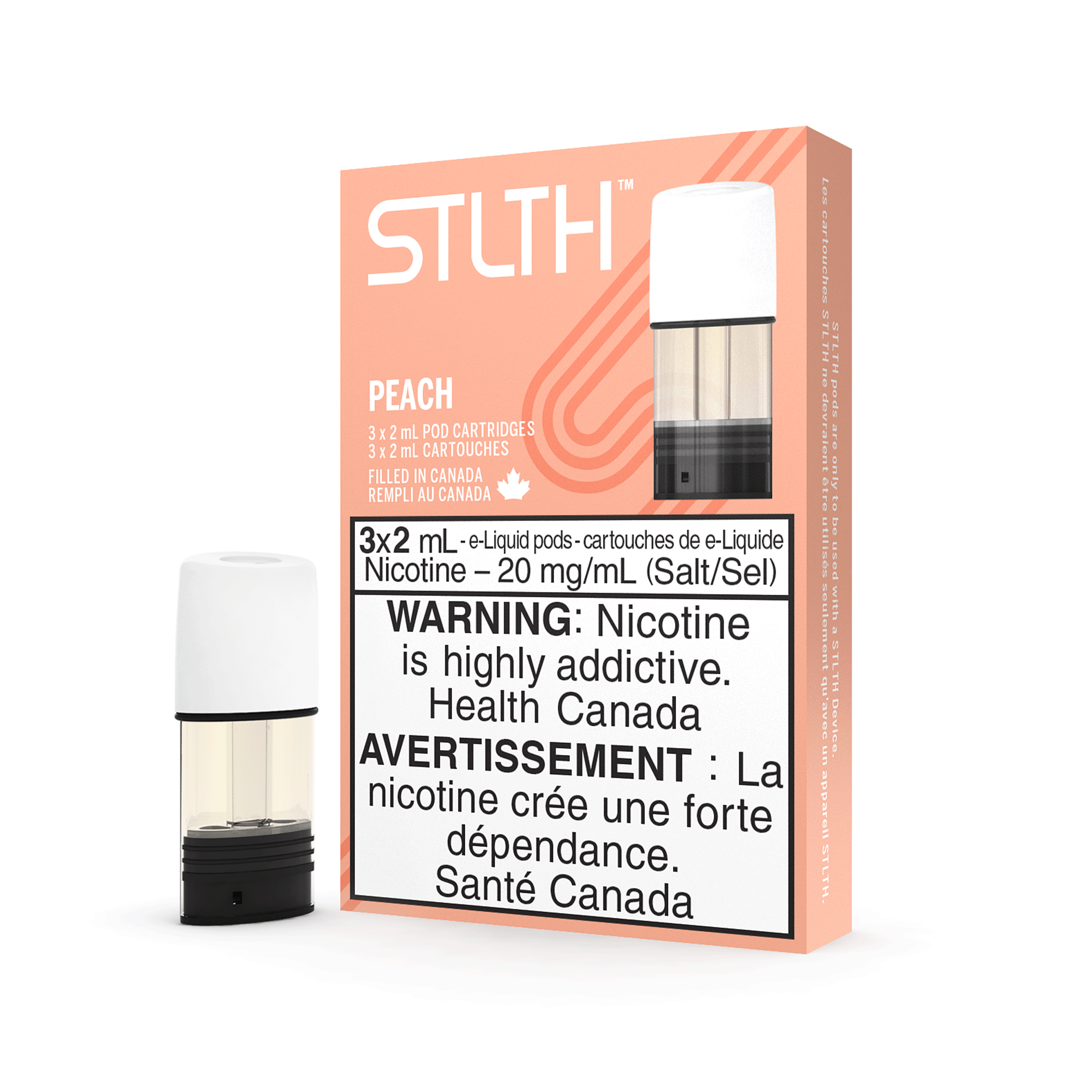 STLTH Vape Pod - Peach available on Canada online vape shop