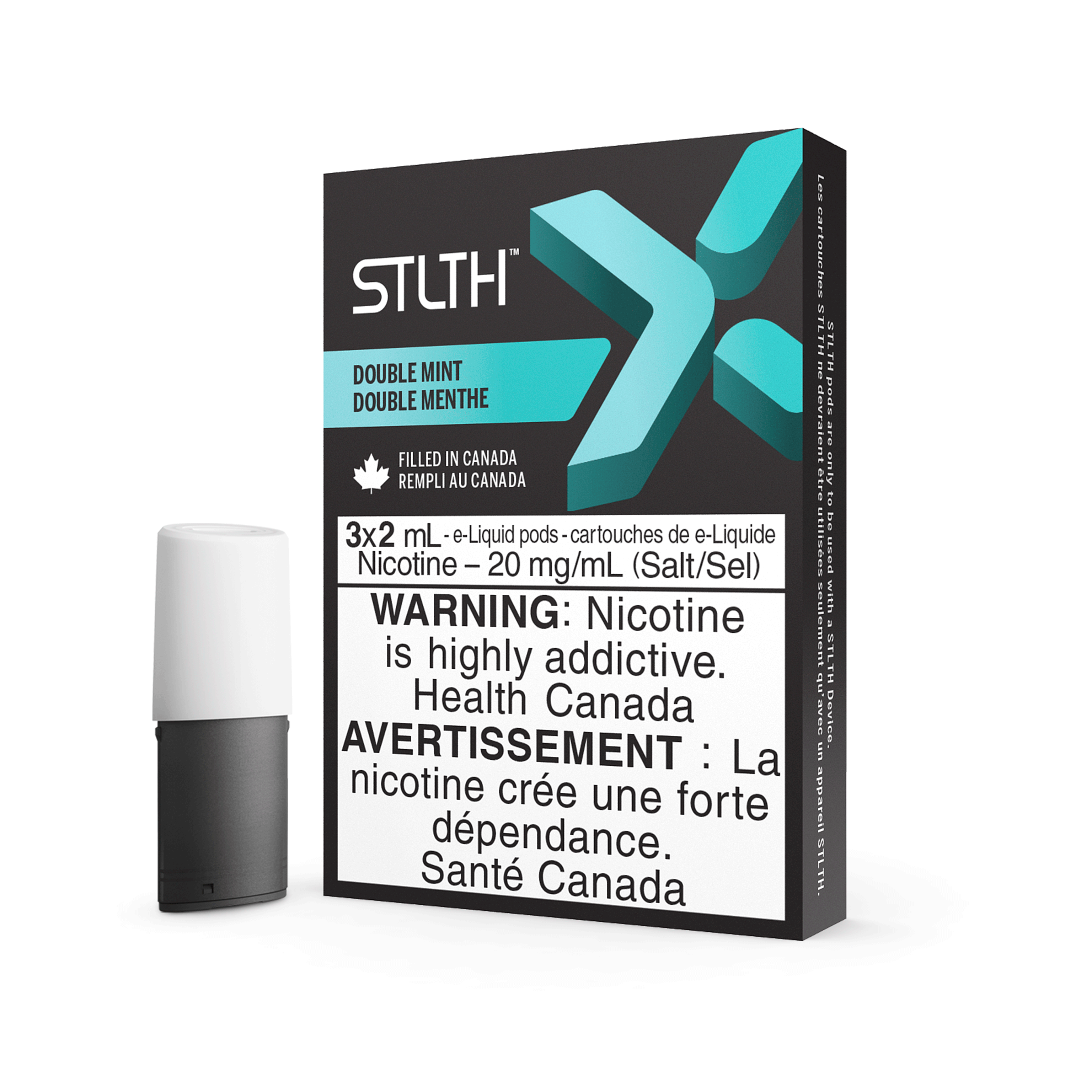 STLTH X Pods - Double Mint (3/PK) available on Canada online vape shop