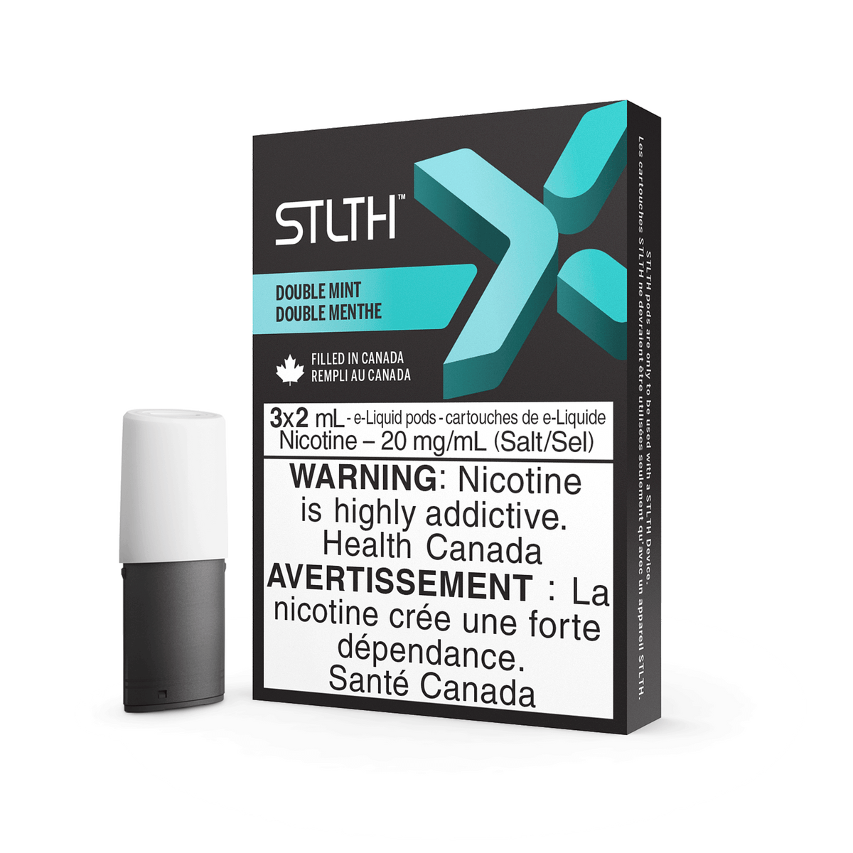 STLTH X Pods - Double Mint (3/PK) available on Canada online vape shop