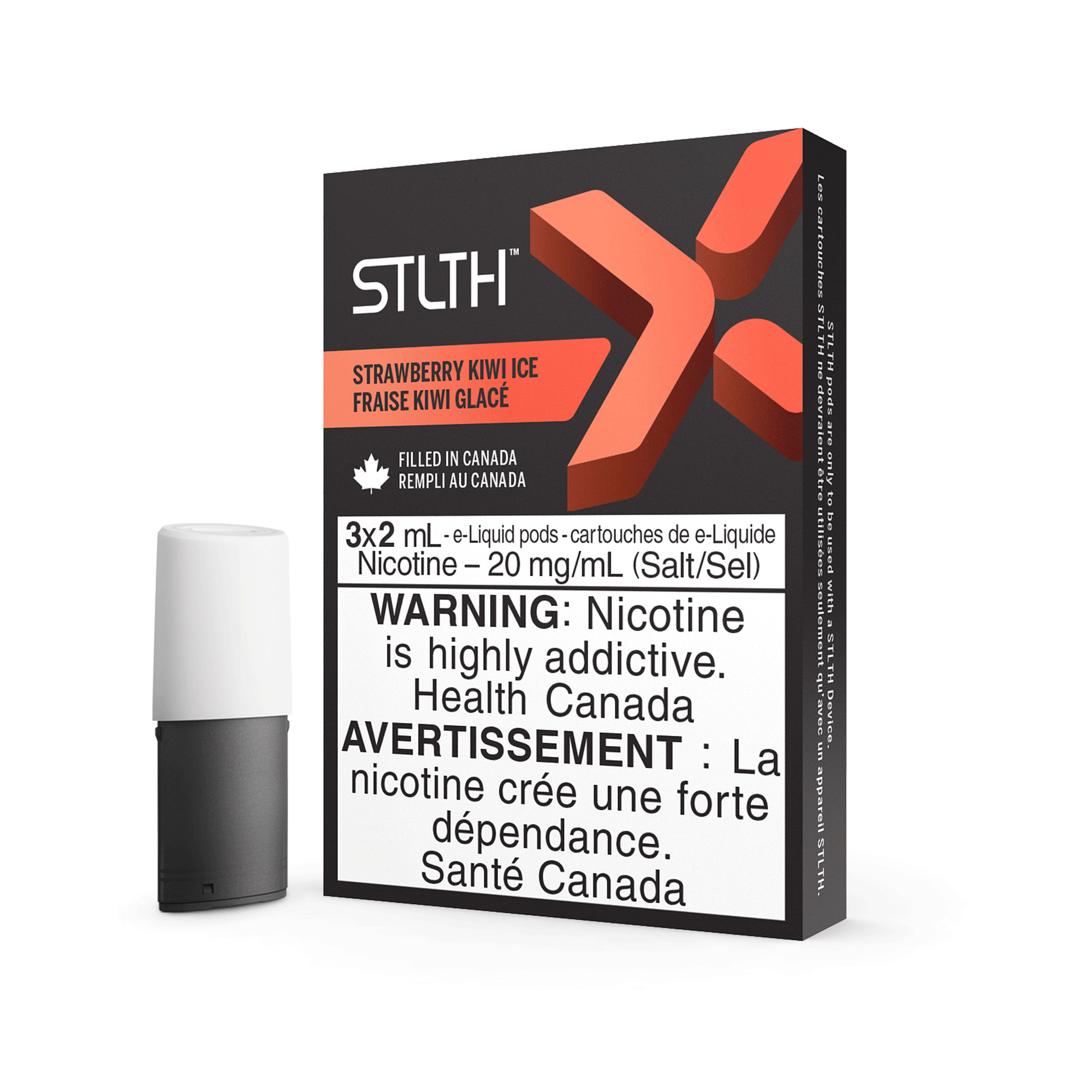 STLTH X Pods - Strawberry Kiwi Ice (3/PK) available on Canada online vape shop