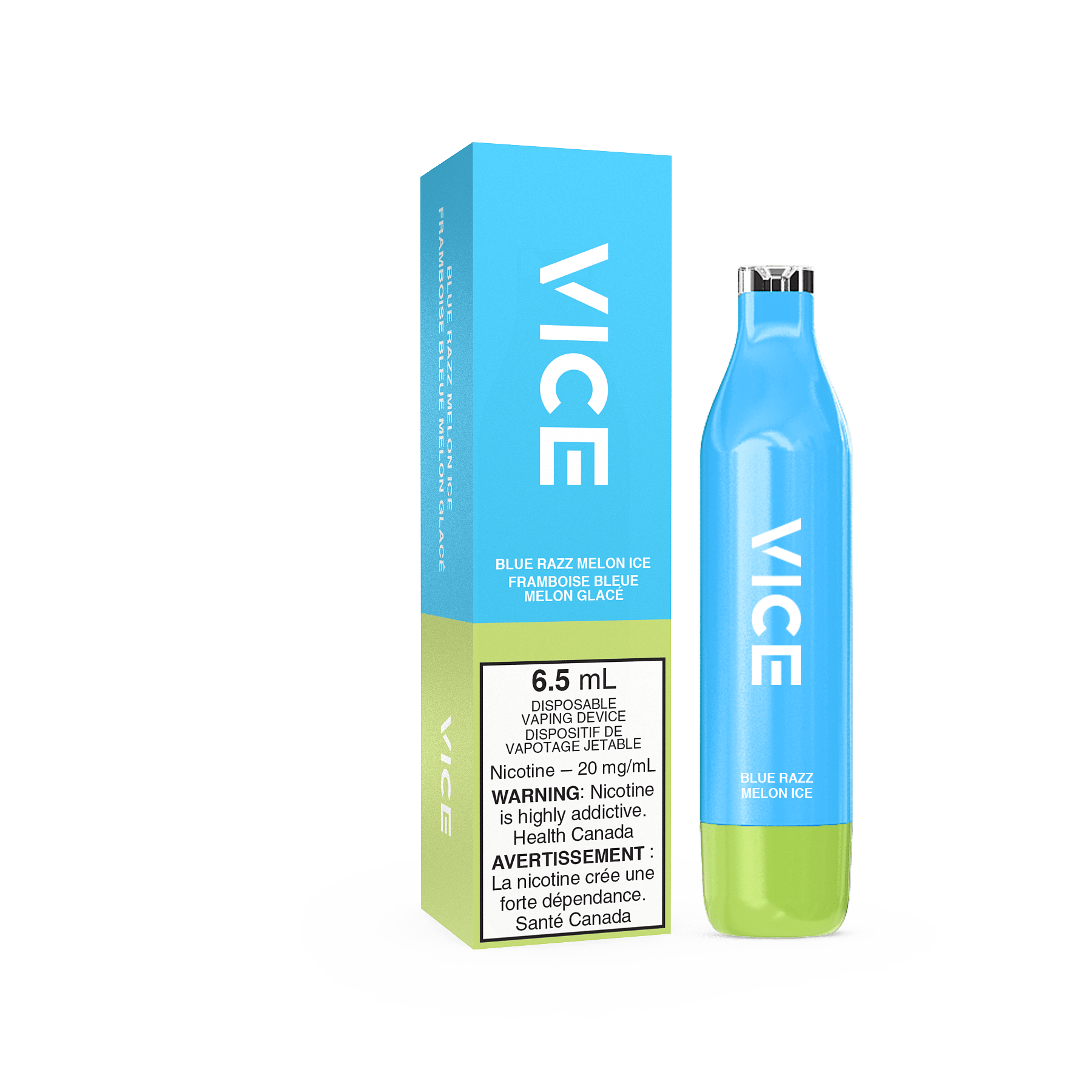 VICE 2500 - Blue Razz Melon Ice available on Canada online vape shop