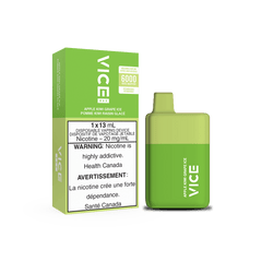 VICE BOX Disposable Vape - Apple Kiwi Grape Ice available on Canada online vape shop